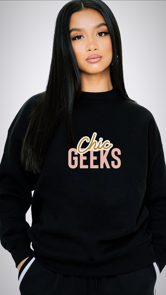 Chic Geeks Luxe Logo Crewneck Sweater